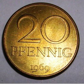 DDR 20 Pfennig 1969