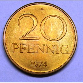 DDR 20 Pfennig 1974