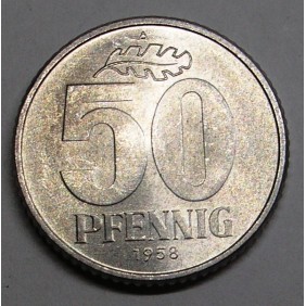 DDR 50 Pfennig 1958 UNC