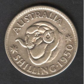 AUSTRALIA 1 Shilling 1950 AG