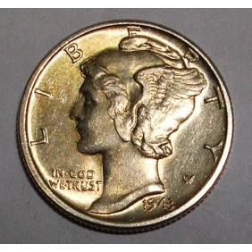 USA Mercury Dime 1943 AG