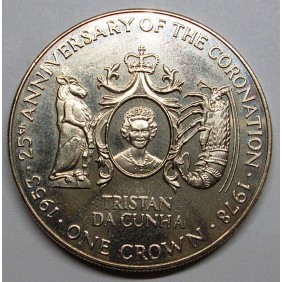 TRISTAN DA CUNHA 1 Crown...
