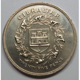 GIBRALTAR 25 Pence 1977...