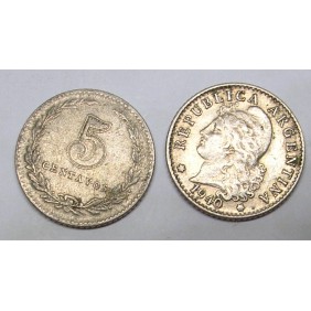 ARGENTINA 5 Centavos 1940