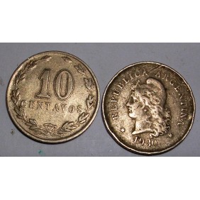 ARGENTINA 10 Centavos 1930