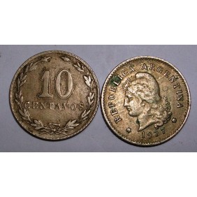 ARGENTINA 10 Centavos 1937