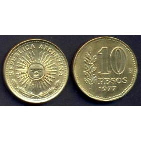 ARGENTINA 10 Pesos 1977