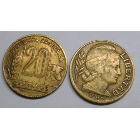 ARGENTINA 20 Centavos 1948