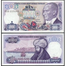 TURKEY 1000 Lira 1986