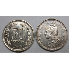 ARGENTINA 50 Centavos 1959