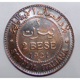 SOMALIA 2 BESE 1921 FDC
