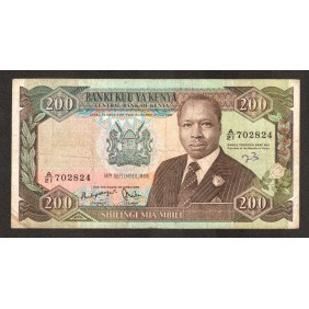 KENYA 200 Shillings 1986