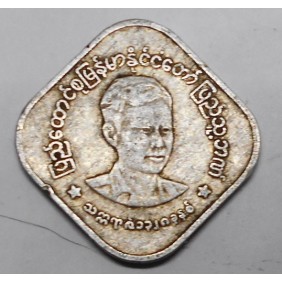 MYANMAR 10 Pyas 1966 Aung San