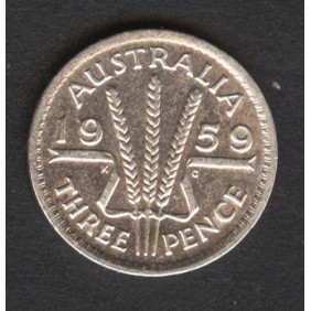 AUSTRALIA 3 Pence 1959 AG