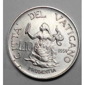 VATICANO 10 LIRE 1959