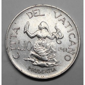 VATICANO 10 Lire 1961