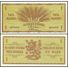 FINLAND 1 Markka 1963