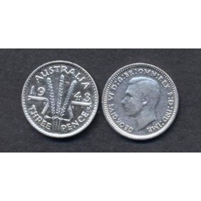 AUSTRALIA 3 Pence 1943D AG