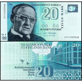 FINLAND 20 Markkaa 1993