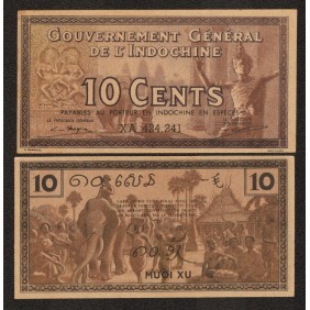 FRENCH INDOCHINA 10 Cents 1939