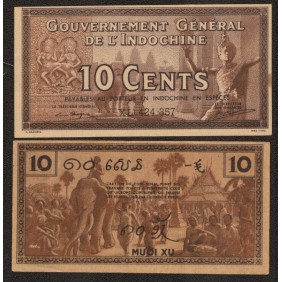 FRENCH INDOCHINA 10 Cents 1939