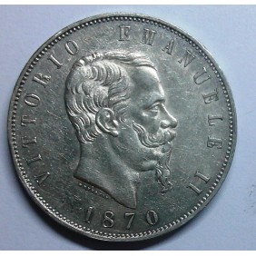 5 Lire 1870R AG