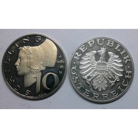 AUSTRIA 10 Schilling 1982...