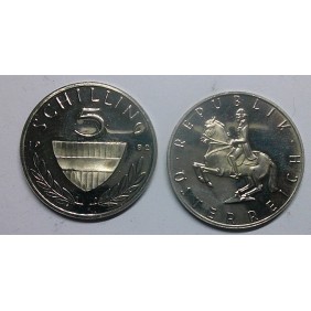 AUSTRIA 5 Schilling 1982 Proof