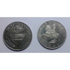 AUSTRIA 5 Schilling 1972 Proof