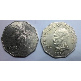 PHILIPPINES 2 Piso 1984 A....