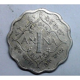 BRITISH INDIA 1 Anna 1946 B