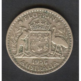 AUSTRALIA 1 Florin 1956 AG