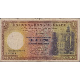 EGYPT 10 Pounds 22.01.1945