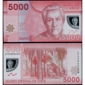 CHILE 5000 Pesos 2015 Polymer