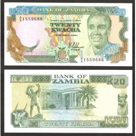 ZAMBIA 20 Kwacha 1989