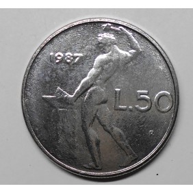 50 Lire 1987 Buccia...