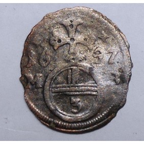 AUSTRIA 3 Pfennig 1697 -...