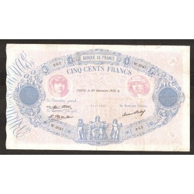 FRANCE 500 Francs 29.12.1932