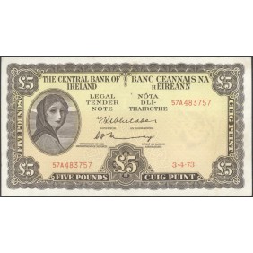 IRELAND 5 Pounds 03.04.1973