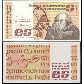 IRELAND 5 Pounds 29.09.1989