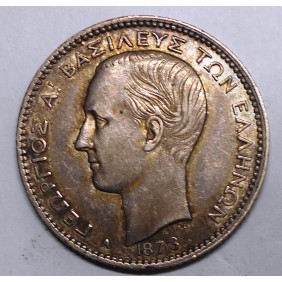 GREECE 1 Drachma 1873 AG...