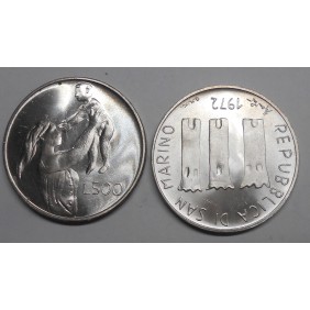 SAN MARINO 500 Lire 1972 AG...