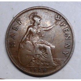 GREAT BRITAIN 1/2 Penny 1929