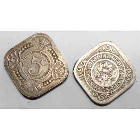 NETHERLANDS 5 Cents 1913