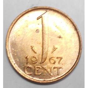 NETHERLANDS 1 Cent 1967