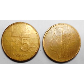 NETHERLANDS 5 Gulden 1989