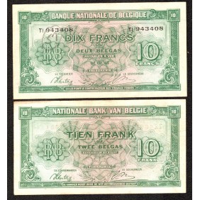 BELGIUM 10 Francs 1943