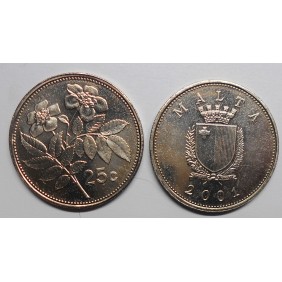 MALTA 25 Cents 2001