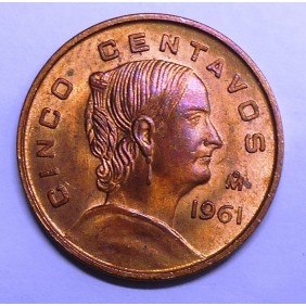 MEXICO 5 Centavos 1961