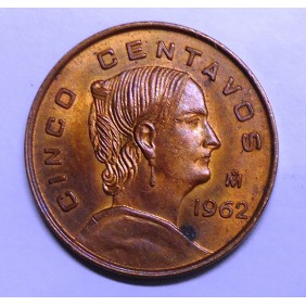 MEXICO 5 Centavos 1962
